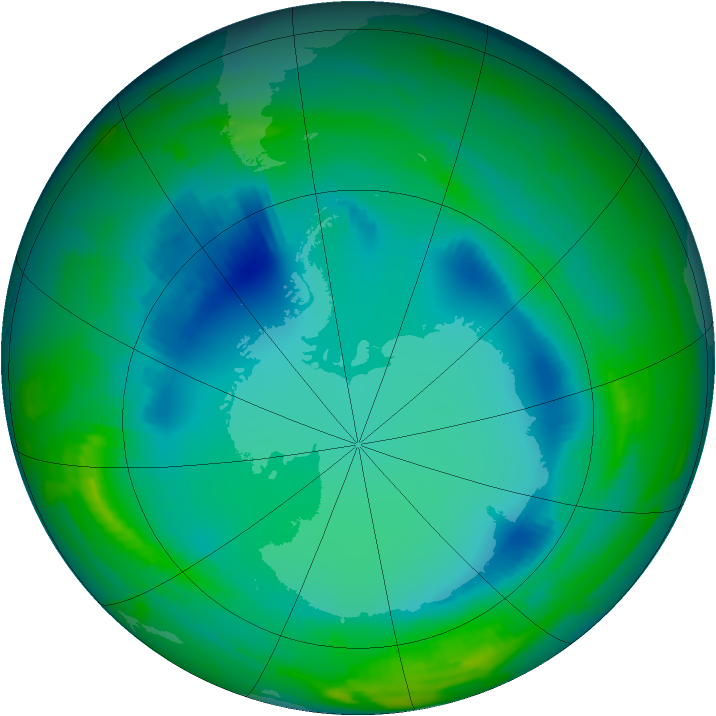 Ozone Map 1996-07-31